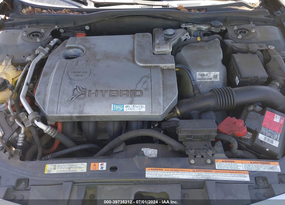 2010 FORD FUSION HYBRID VIN: 3FADP0L37AR185500