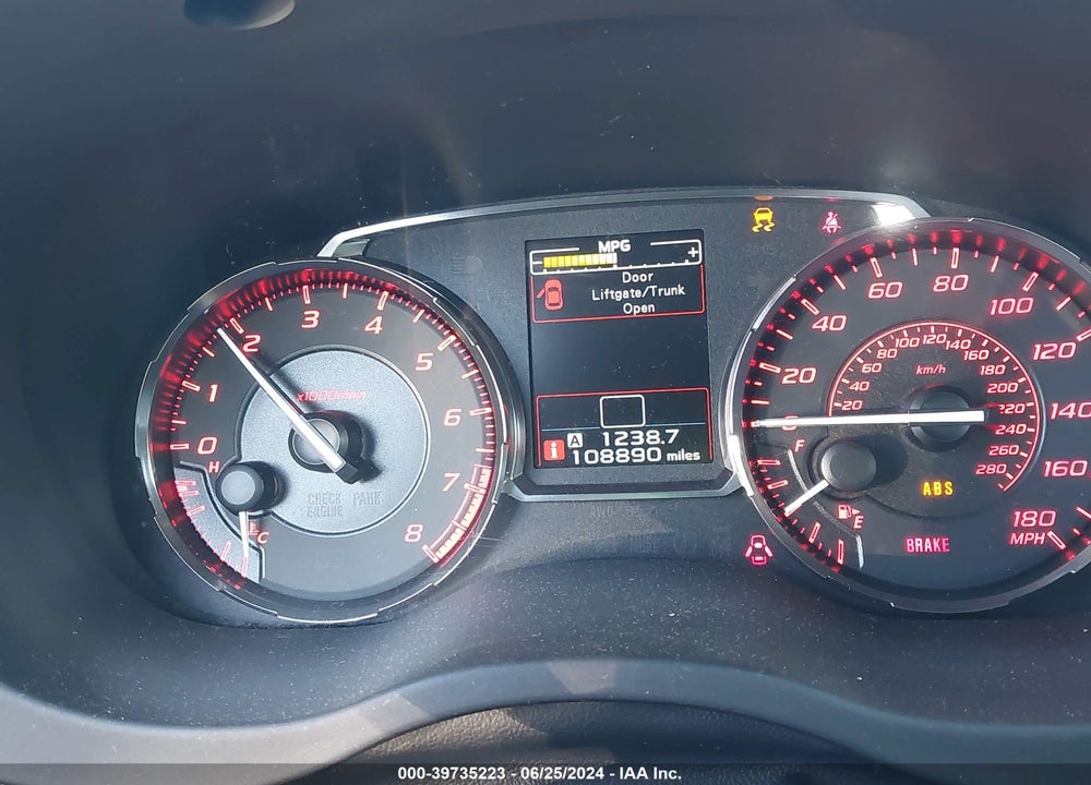 2017 SUBARU WRX VIN: JF1VA1B69H9800786