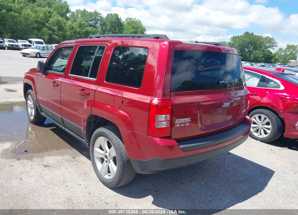 2014 JEEP PATRIOT LATITUDE VIN: 1C4NJRFB0ED714162