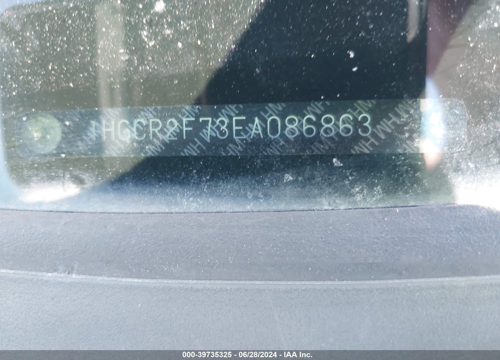 2014 HONDA ACCORD EX VIN: 1HGCR2F73EA086863