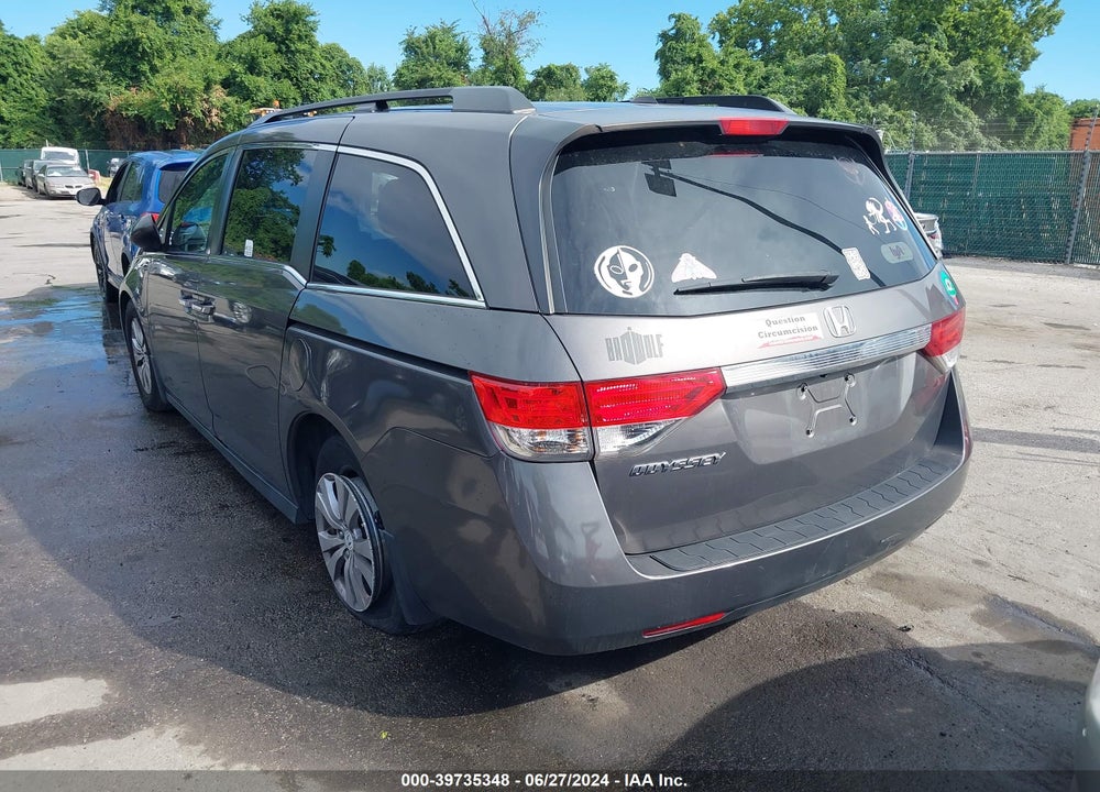 2016 HONDA ODYSSEY EX-L VIN: 5FNRL5H62GB022372
