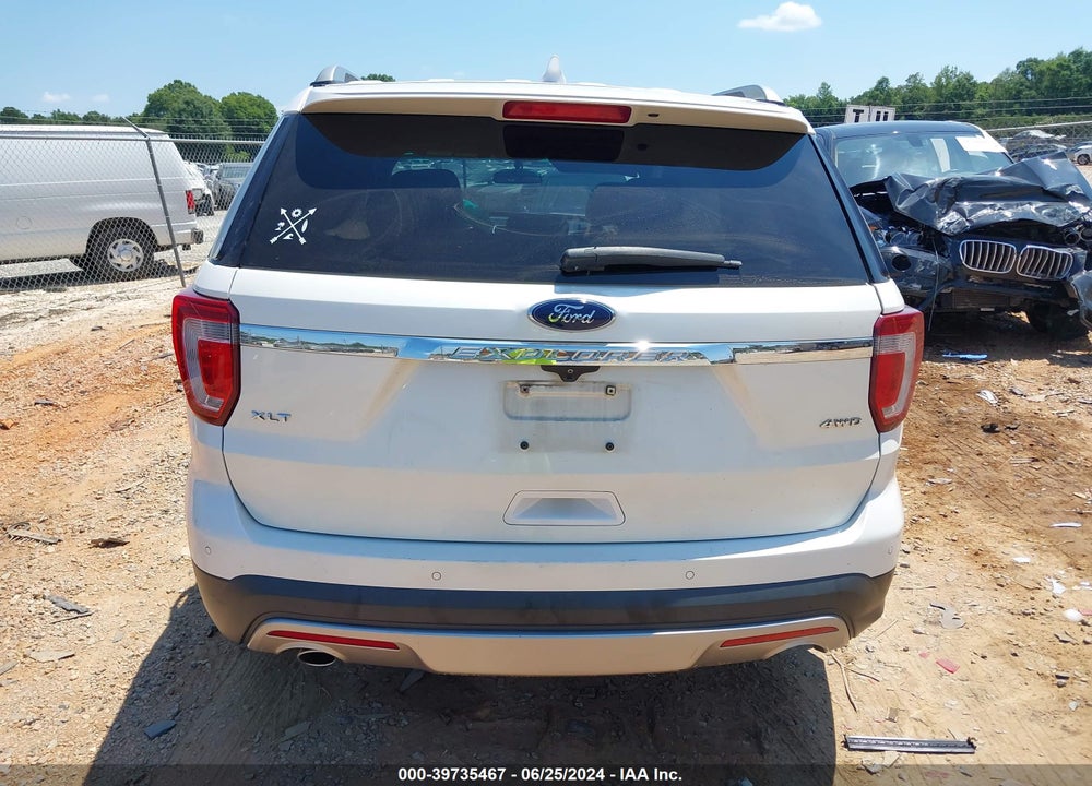 2016 FORD EXPLORER XLT VIN: 1FM5K8D86GGD08902