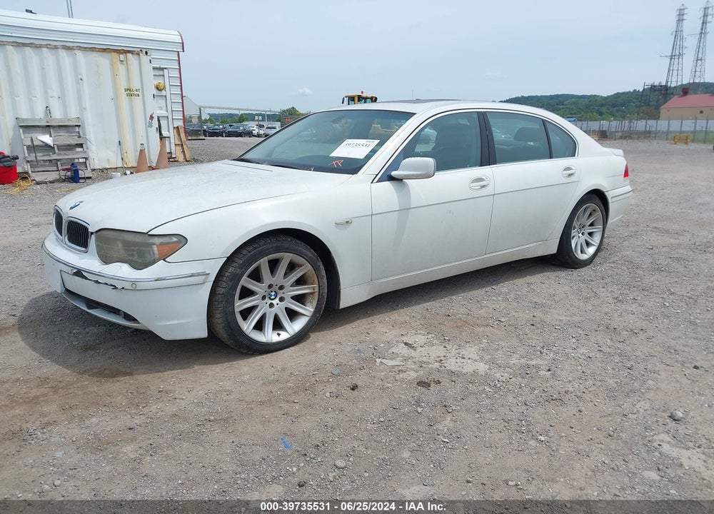 2002 BMW 745LI VIN: WBAGN63442DR07411
