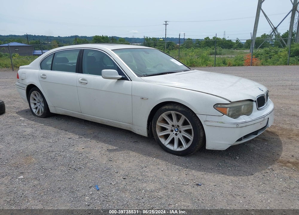 2002 BMW 745LI VIN: WBAGN63442DR07411