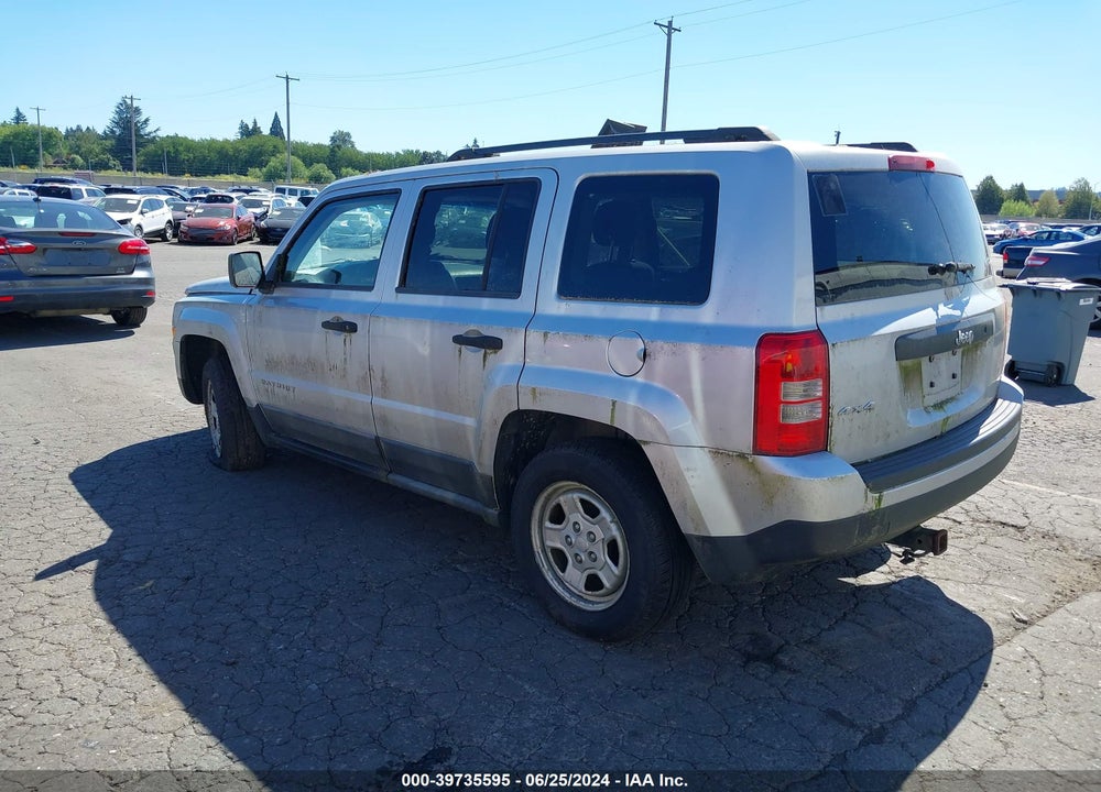 2011 JEEP PATRIOT SPORT VIN: 1J4NF1GB4BD101792