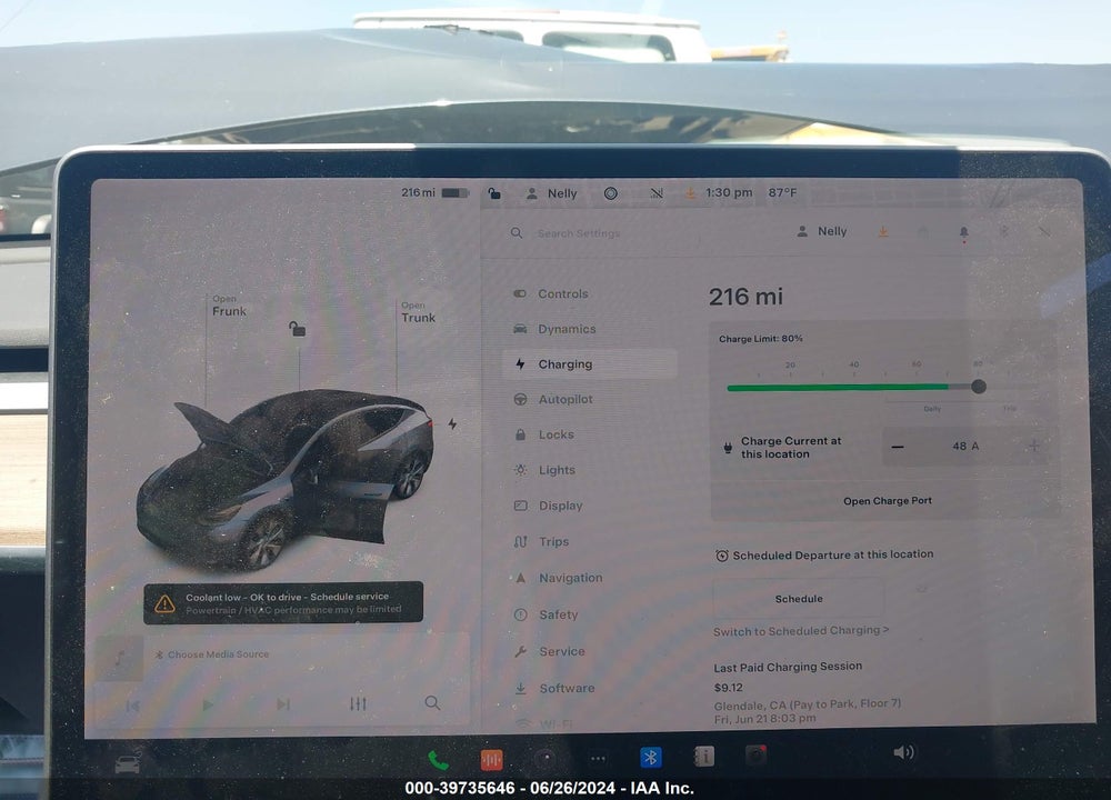 2021 TESLA MODEL Y LONG RANGE DUAL MOTOR ALL-WHEEL DRIVE VIN: 5YJYGDEE4MF241190