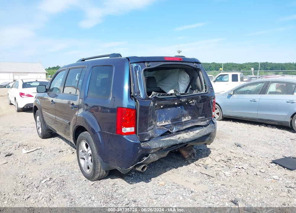 2012 HONDA PILOT EX-L VIN: 5FNYF4H57CB067855