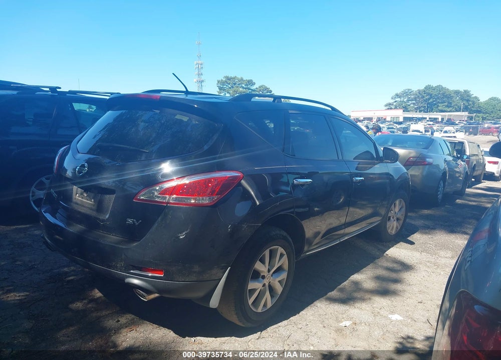 2014 NISSAN MURANO VIN: JN8AZ1MU5EW415031
