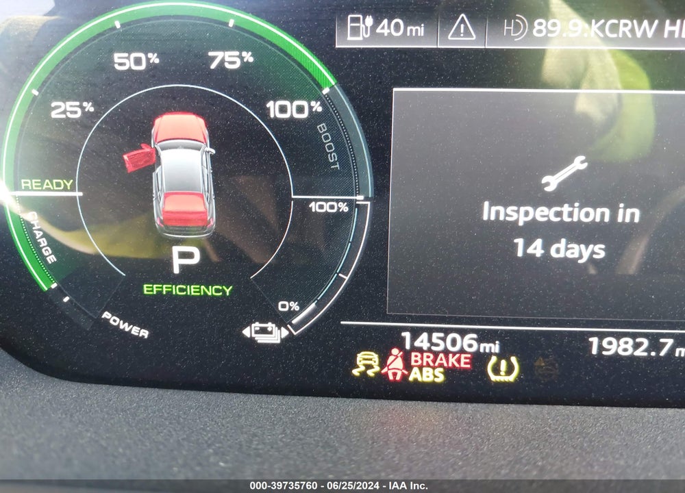 2022 AUDI E-TRON SPORTBACK PREMIUM PLUS S LINE QUATTRO VIN: WA12AAGEXNB040508
