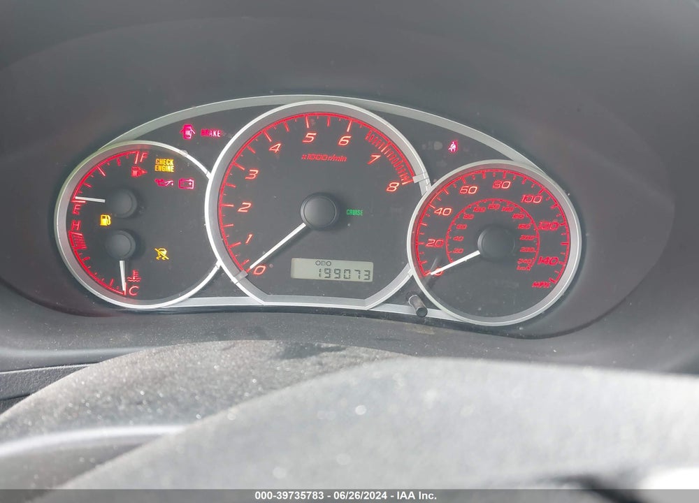 2008 SUBARU IMPREZA WRX VIN: JF1GE74628G516442