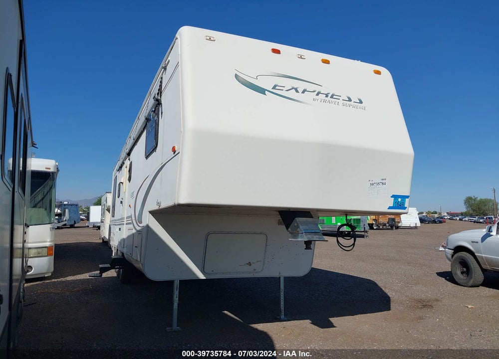 2001 TRAVEL SUPREME TRAV 36RLTSOA VIN: 4TKFW363012001203