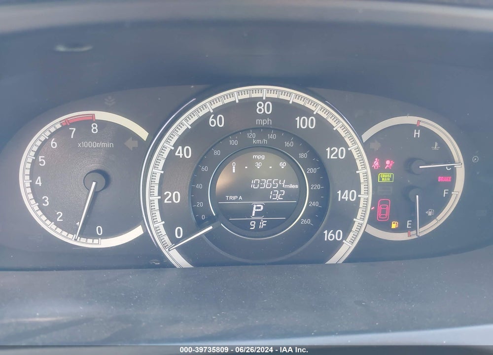 2016 HONDA ACCORD EX-L VIN: 1HGCR2F87GA094654