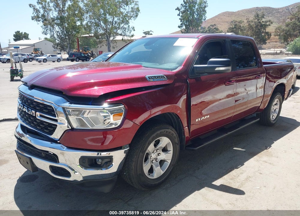 2022 RAM 1500 BIG HORN 4X2 5'7 BOX VIN: 1C6RREFG1NN364685