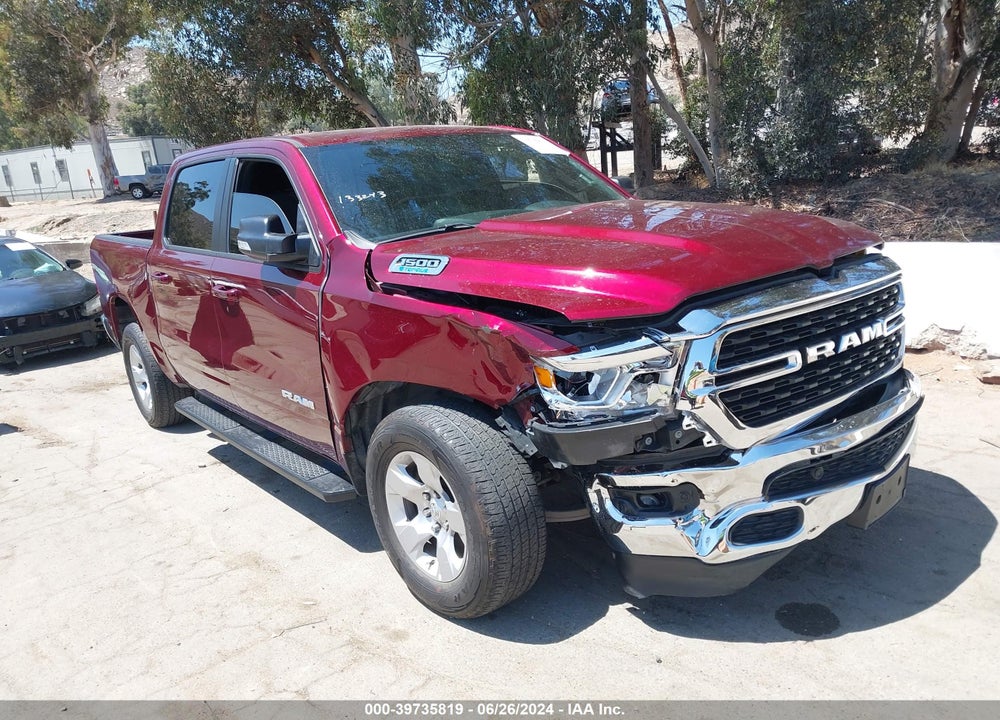 2022 RAM 1500 BIG HORN 4X2 5'7 BOX VIN: 1C6RREFG1NN364685