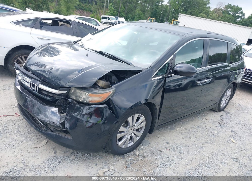 2016 HONDA ODYSSEY SE VIN: 5FNRL5H38GB064860