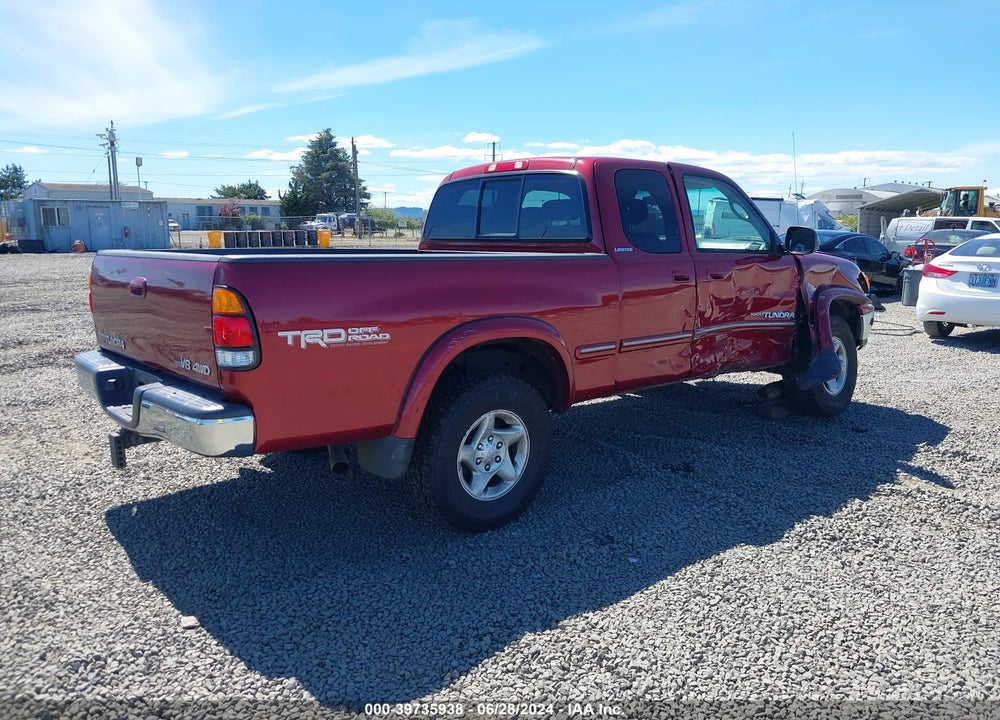 2001 TOYOTA TUNDRA LTD V8 VIN: 5TBBT48121S158433