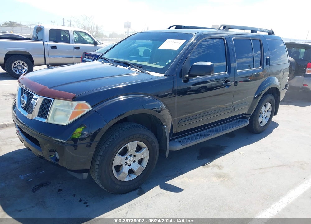 2006 NISSAN PATHFINDER S VIN: 5N1AR18U76C605109