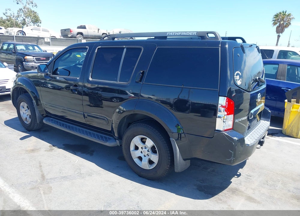 2006 NISSAN PATHFINDER S VIN: 5N1AR18U76C605109