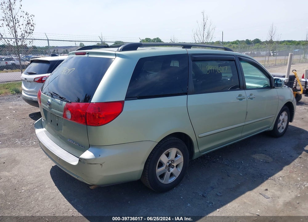 2008 TOYOTA SIENNA XLE VIN: 5TDZK22C78S120925