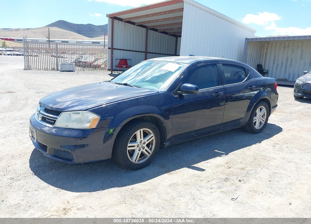2011 DODGE AVENGER MAINSTREET VIN: 1B3BD1FBXBN537087