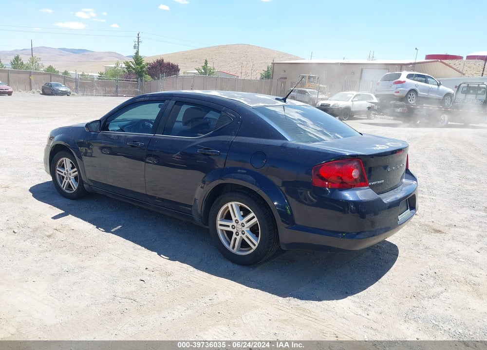 2011 DODGE AVENGER MAINSTREET VIN: 1B3BD1FBXBN537087