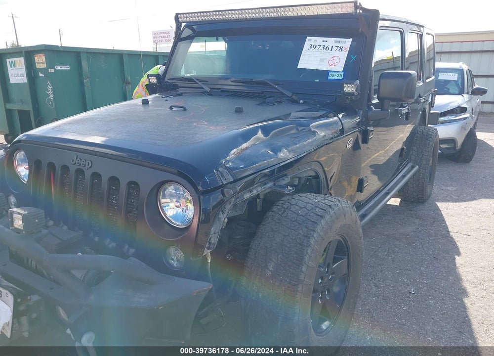 2016 JEEP WRANGLER UNLIMITED BLACK BEAR VIN: 1C4HJWDG5GL190350
