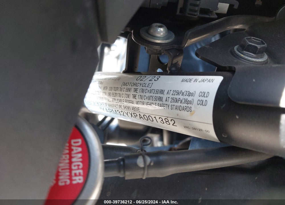2023 YAMAHA MT07 C VIN: JYARM32YXPA001382