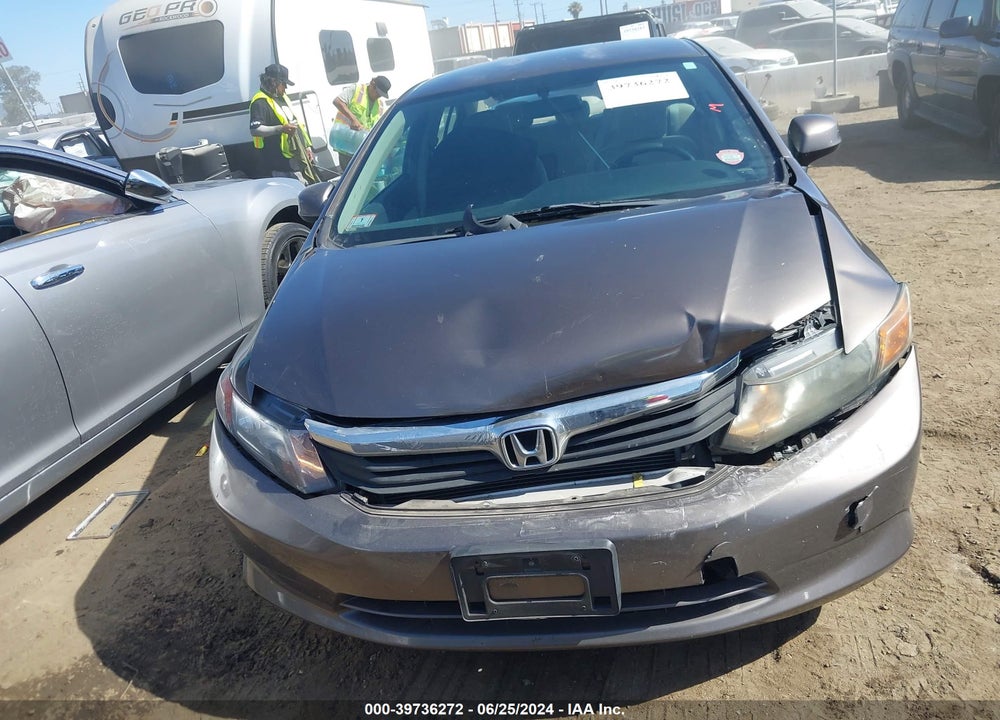 2012 HONDA CIVIC LX VIN: 2HGFB2F56CH554230