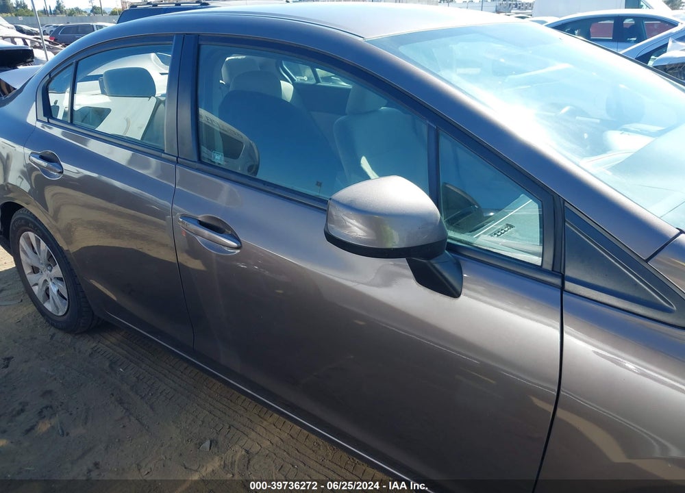 2012 HONDA CIVIC LX VIN: 2HGFB2F56CH554230