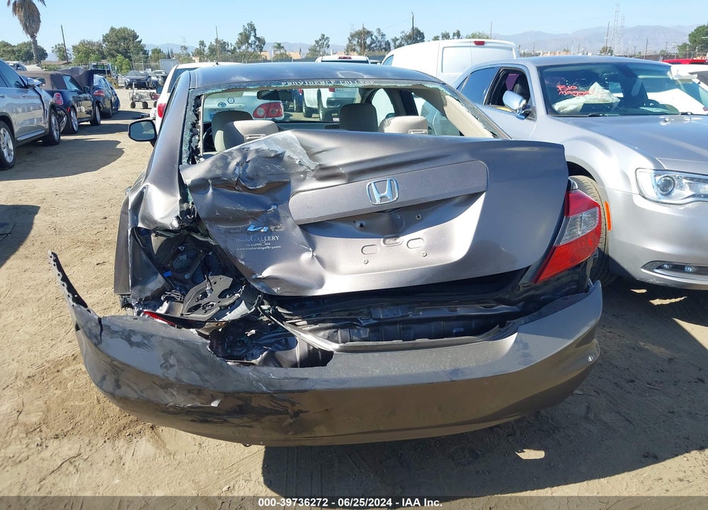 2012 HONDA CIVIC LX VIN: 2HGFB2F56CH554230