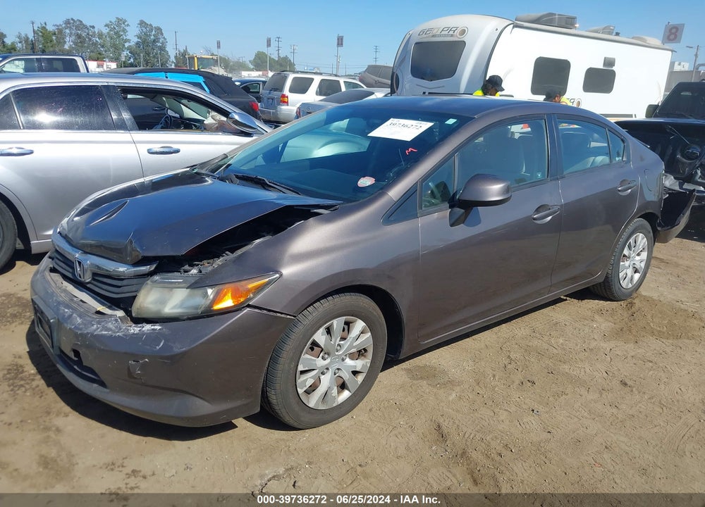 2012 HONDA CIVIC LX VIN: 2HGFB2F56CH554230
