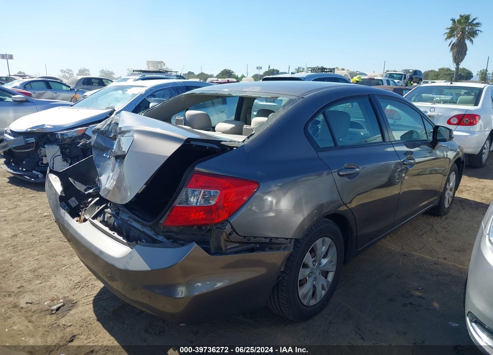 2012 HONDA CIVIC LX VIN: 2HGFB2F56CH554230