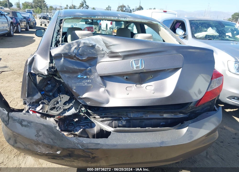 2012 HONDA CIVIC LX VIN: 2HGFB2F56CH554230