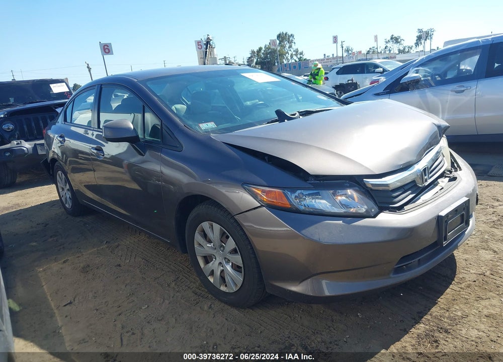 2012 HONDA CIVIC LX VIN: 2HGFB2F56CH554230