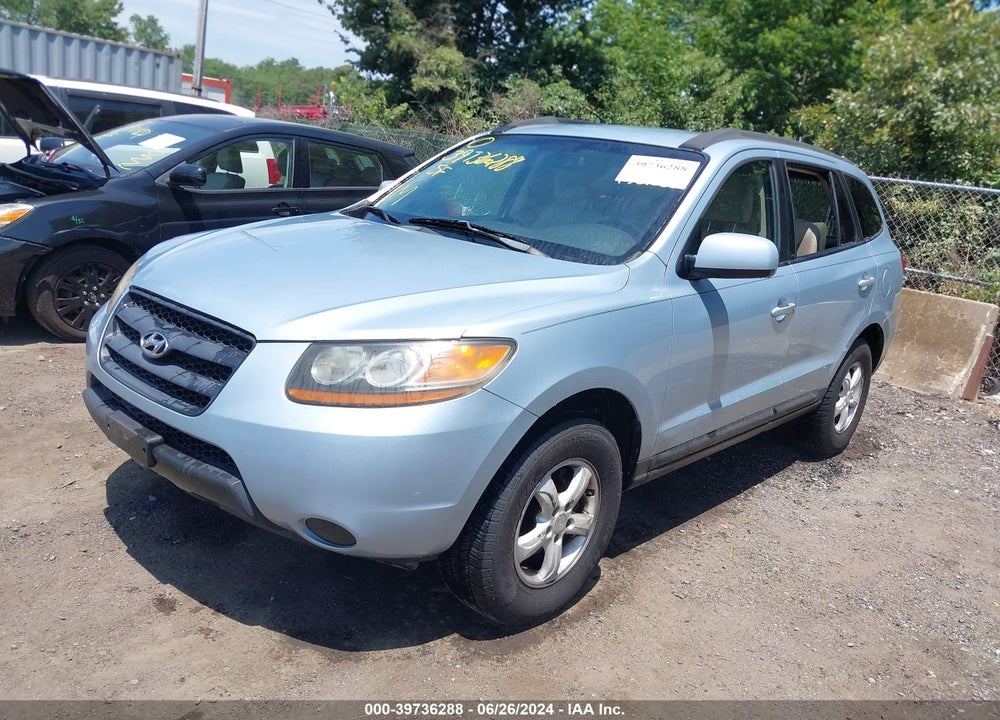 2008 HYUNDAI SANTA FE GLS VIN: 5NMSG13D08H155796