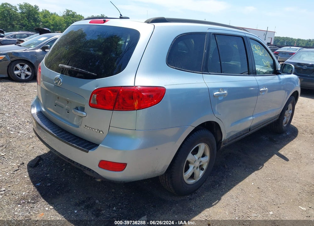 2008 HYUNDAI SANTA FE GLS VIN: 5NMSG13D08H155796