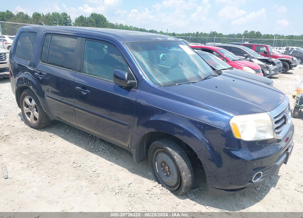 2013 HONDA PILOT EX VIN: 5FNYF4H47DB021788