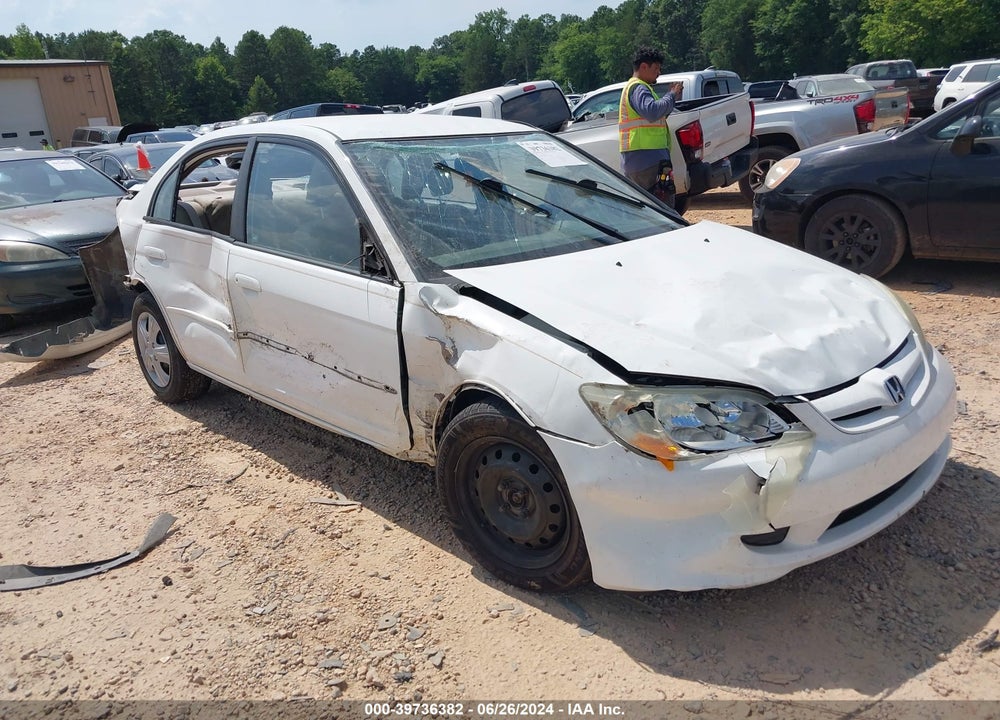 2005 HONDA CIVIC LX VIN: 2HGES16645H570752