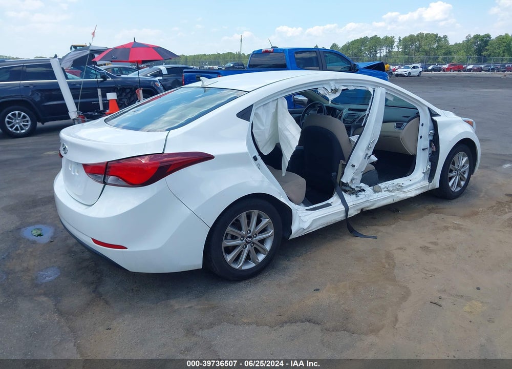 2014 HYUNDAI ELANTRA SE VIN: 5NPDH4AE9EH483154