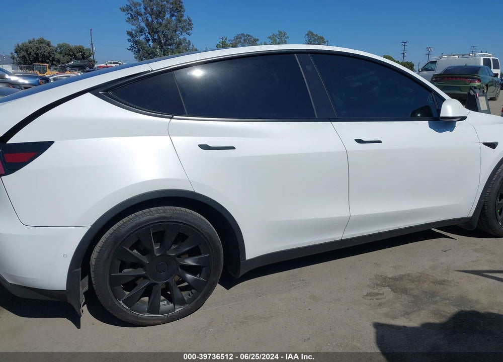 2021 TESLA MODEL Y LONG RANGE DUAL MOTOR ALL-WHEEL DRIVE VIN: 5YJYGDEEXMF233059
