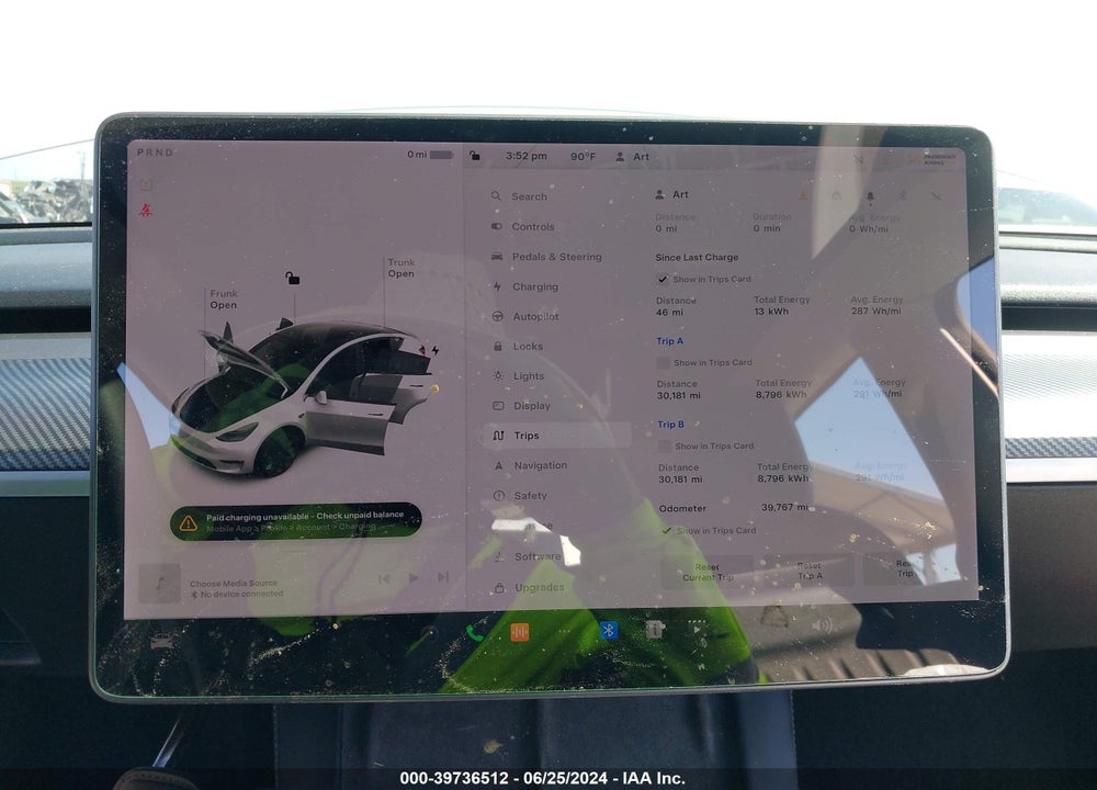 2021 TESLA MODEL Y LONG RANGE DUAL MOTOR ALL-WHEEL DRIVE VIN: 5YJYGDEEXMF233059