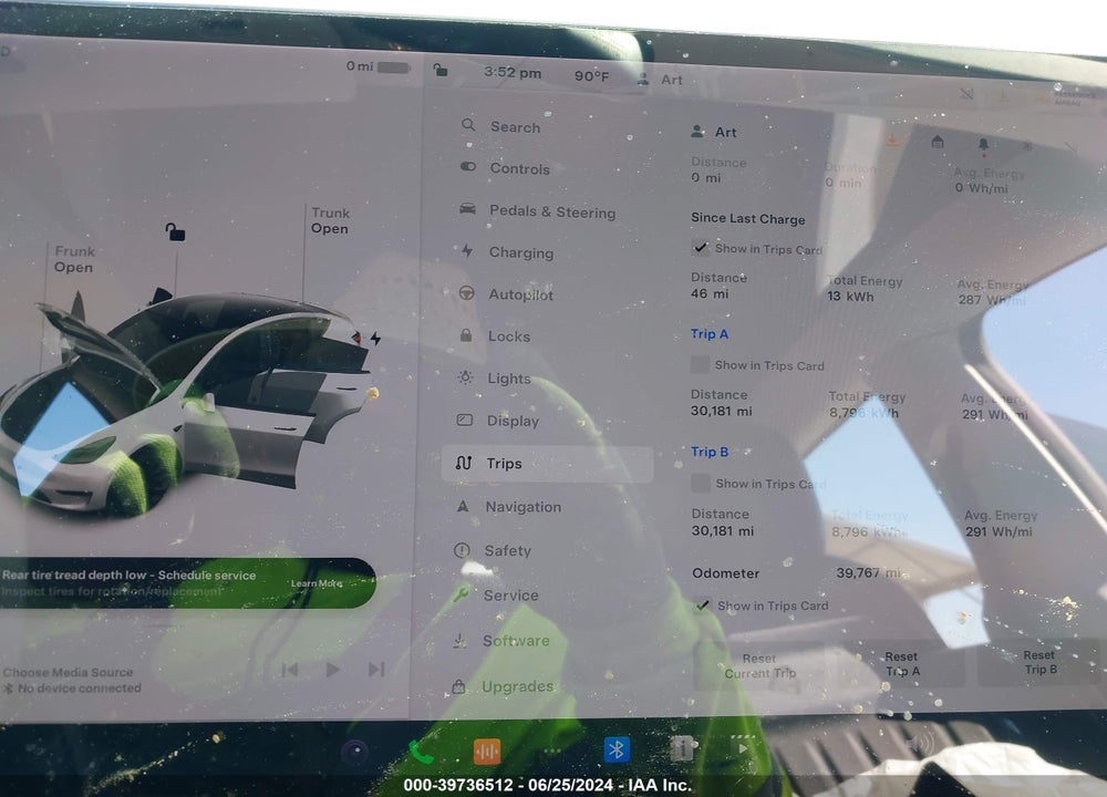 2021 TESLA MODEL Y LONG RANGE DUAL MOTOR ALL-WHEEL DRIVE VIN: 5YJYGDEEXMF233059