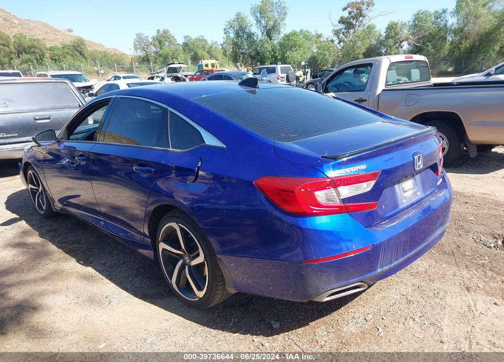 2021 HONDA ACCORD SPORT VIN: 1HGCV1F39MA098260