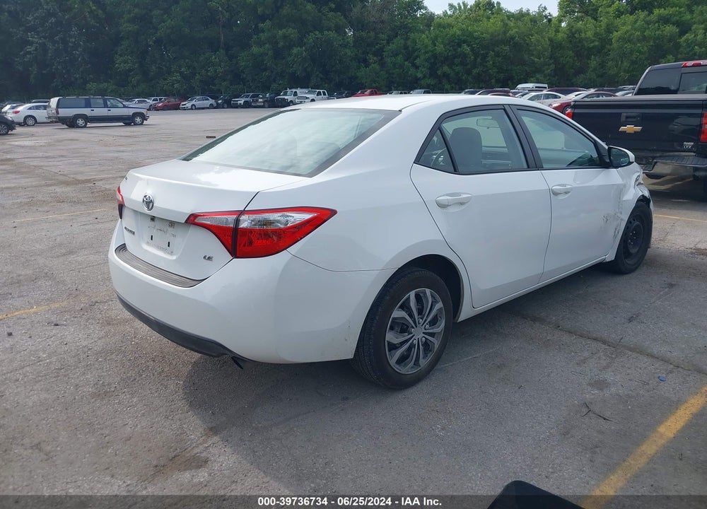 2015 TOYOTA COROLLA LE VIN: 5YFBURHE5FP274889