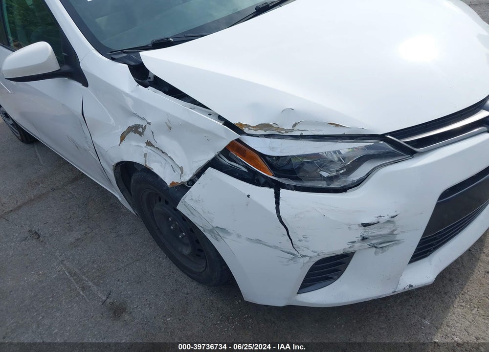 2015 TOYOTA COROLLA LE VIN: 5YFBURHE5FP274889