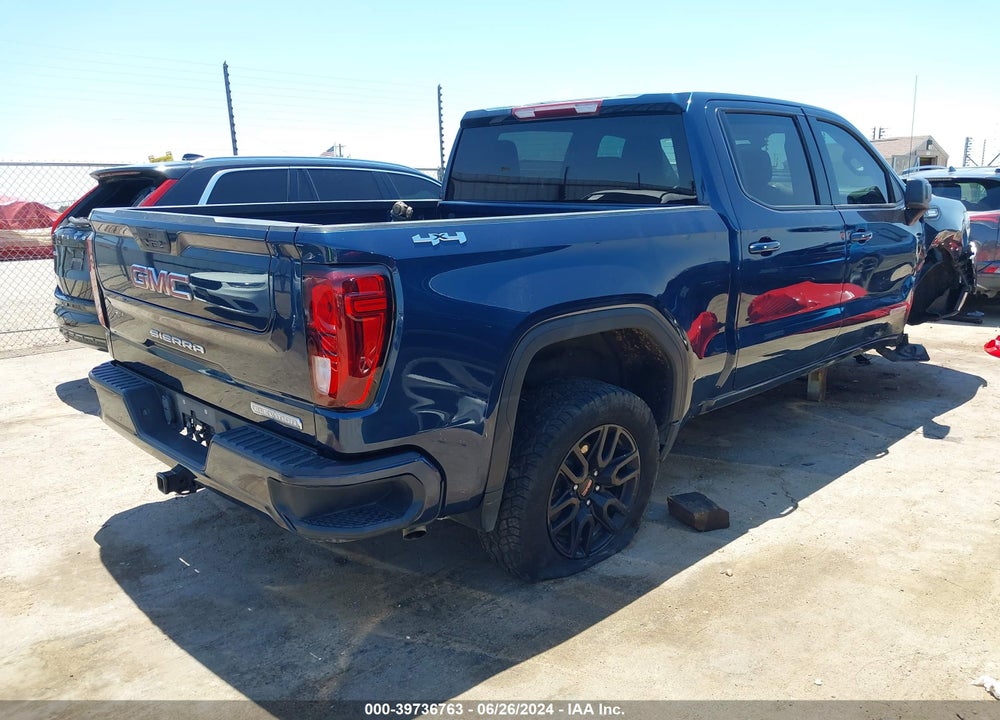 2021 GMC SIERRA 1500 4WD SHORT BOX ELEVATION VIN: 3GTU9CET5MG297456