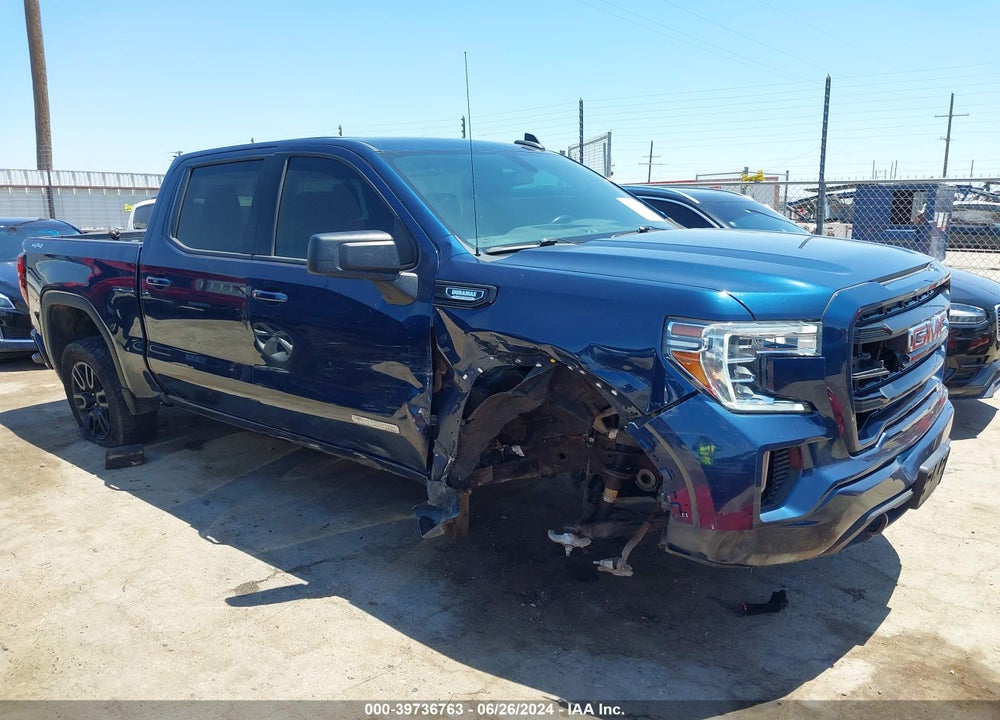 2021 GMC SIERRA 1500 4WD SHORT BOX ELEVATION VIN: 3GTU9CET5MG297456