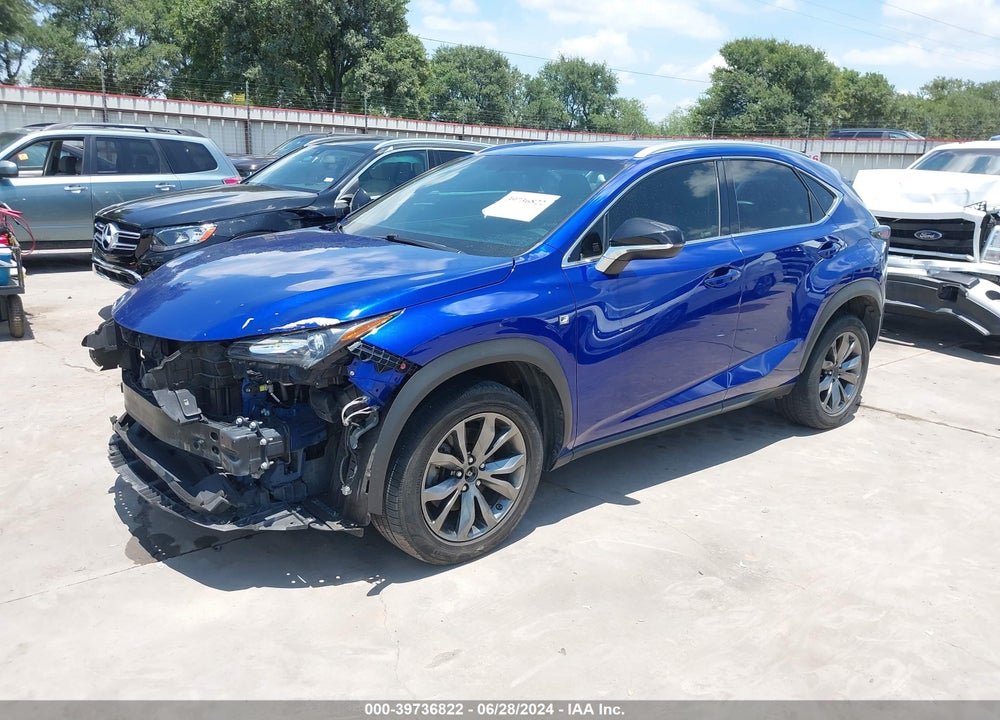 2017 LEXUS NX 200T F SPORT VIN: JTJBARBZ7H2116556