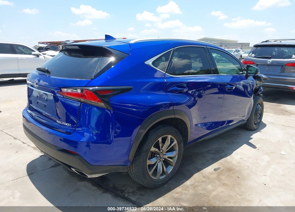 2017 LEXUS NX 200T F SPORT VIN: JTJBARBZ7H2116556