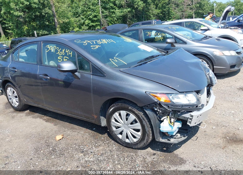 2012 HONDA CIVIC LX VIN: 2HGFB2F5XCH314436